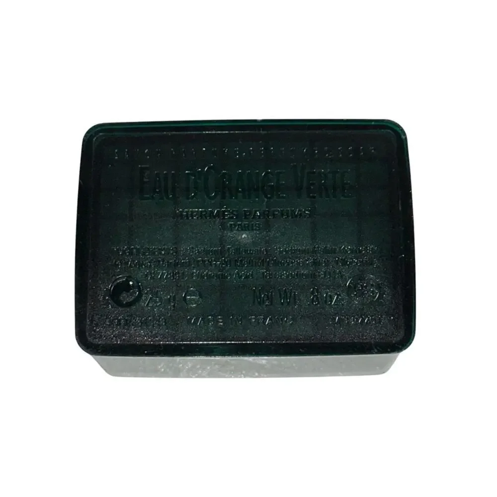 HERMES Eau d’Orange Verte Scented Mini Soap with Case Le Bristol Paris 25 g